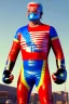 Placeholder: realistic image of joe biden as a mexican wrestling fighter posing, Mexican eyes wrestling mask, red and blue breeches, retro style, 80s, vibrant color, highly detailed, sky background, concept art, unreal engine 5, god rays, ray tracing, RTX, lumen lighting, ultra detail, volumetric lighting, 3d, finely drawn, high definition, high resolution.