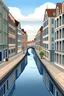 Placeholder: City street with canal