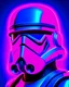 Placeholder: Synthwave Portrait of a stormtrooper. Neon lights