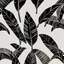 Placeholder: black lines, transparent background, banana leafs wallpaper pattern , vector lines, same lineweight.