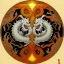 Placeholder: Ukiyo-e Style , ying anf yang sign, dragon