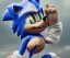 Placeholder: sonic the hedgehog in lightning storm