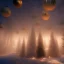 Placeholder: Mysterious christmas night, surreal atmosphere, cosmic backdrop, celestial ambience, soft lighting, very chilly appearance of the surroundings, unreal engine 5 volumetric lighting, intricate details, realistic style, 8k resolution