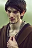 Placeholder: colin morgan as merlin crying