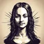Placeholder: Monalisa Quickdraw Maven in Vector spiked art style