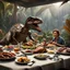 Placeholder: Thanksgiving dinner in Jurassic World