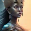 Placeholder: sango fantasy, fantasy magic, intricate, sharp focus, illustration, highly detailed, digital painting, concept art, matte, masterpiece head sexy Aztec beauty black hair space lady silver tiger head Egyptian princess pyramid