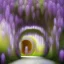 Placeholder:  pastel colors, abstract art, wisteria tunnel dream