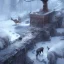 Placeholder: A queen warrior winter woman with winter animals, winter deers, winter bears, winter birds in the cold fantasy world , 8k resolution, ice winter fantasy concept art, by Greg Rutkowski, dynamic lighting, hyperdetailed, intricately detailed, deep, flying winter birds