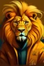 Placeholder: يرتدي لبس اسودارسم لي لوحة فنية رقمية ل اسد