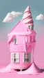 Placeholder: Pink House on Ice cream cone