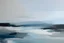 Placeholder: Minimalist Abstract painting of a seascape