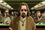 Placeholder: full details full realism the big lebowski on a radio station cartoon