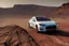 Placeholder: A Tesla 'Model Y' is drifting at high speeds, at the Cydonia region on Mars. (CINEMATIC, WIDE ANGLE LENS, PHOTO REAL)