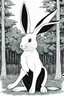 Placeholder: female flemish giant rabbit drawn as a Stand from Jojo