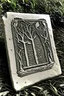 Placeholder: Simple linocut gravestone