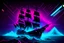 Placeholder: laker, frieghter, synthwave, many lasers