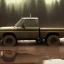 Placeholder: hyperrealistic shot, muddy military pickup truck, heavy guns mounted on back, monotone color palette, sharp focus, puddle reflection, tire water splash, refraction, mist on the horizon, shadowcast, god rays, detailed and intricate, cinematic composition, micro, tilt shift photography