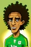 Placeholder: Luis Gustavo Brazilian football player . cartoon 2d