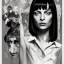 Placeholder: only one character, mia wallace, Pulp Fiction movie.