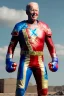 Placeholder: realistic image of joe biden as a mexican wrestling fighter, red and blue breeches, retro style, 80s, vibrant color, highly detailed, sky background, concept art, unreal engine 5, god rays, ray tracing, RTX, lumen lighting, ultra detail, volumetric lighting, 3d, finely drawn, high definition, high resolution.