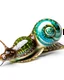Placeholder: Bronze Teal Funky Spotted Snail, white background, no shadows and clear and well outlined