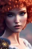 Placeholder: sexy Sasha Luss portait as Merida, Photorealistic dramatic hyperrealistic criyng clown paint ,Crystal black eyes, elegant, by WLOP,Artgerm,Greg Rutkowski, Beautiful dynamic,shadows,Artstation,concept design art, Octane render,8K
