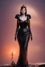 Placeholder: Julia Roberts as evil queen in black leather gown, evil, busty, cleavage, curvy, angry, happy, stern look. character design by cory loftis, fenghua zhong, ryohei hase, ismail inceoglu and ruan jia. unreal engine 5, artistic lighting, highly detailed, photorealistic, fantasy