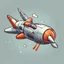 Placeholder: Cartoon Rocket Ship