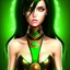 Placeholder: fantasy setting, multicolored hair, green and black hair, more black hair, more black hair