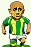 Placeholder: Roberto Carlos Brazilian soccer player cartoon 2d