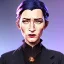 Placeholder: Portrait of a 30 year old witch like Cate Blanchett and Mary Poppins