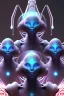 Placeholder:  spiritual aliens, clean art NFT,