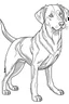 Placeholder: outline art for Dogs coloring pages with sitch, white background, Sketch style, full body, only use outline, dementia patients style, clean line art, white background, no shadows and clear and well outlined.