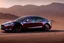 Placeholder: A Tesla 'Model Y' is racing at top speed, in the Mojave Desert. (CINEMATIC, WIDE ANGLE LENS, PHOTO REAL)