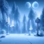 Placeholder: winter landscape, bells, ice, dreamy, science fiction