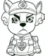 Placeholder: outline art for Paw Patrol coloring page, Japanese manga style, cartoon style, cute face, white background sketch style, full body is a must, only use outline, clean line art, no shadow, bold outline