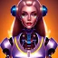 Placeholder: smiling lady robot top