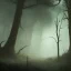 Placeholder: franz frazetta style, zombie lurking in the forest clearing, night