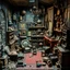 Placeholder: Diorama of old stuff in a room, sharp focus, 8k, 3d, very detailed, volumetric light, grim, fine art, very colorful, ornate, 35mm, F/2.8, insanely detailed and intricate, hypermaximalist, super detailed, decadent
