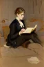 Placeholder: Berthe Morisot, Reading, 1873, Cleveland Museum of Art van gough