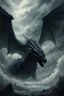 Placeholder: thick very dense foggy clouds a powerful dragon, a view in the animal's counter-angle, an ominous fantasy illustration, dark fantasy artwork, in style of dark power fantasy art, dark fantasy horror art, dark fantasy style art, dark fantasy illustration, dark fantasy art, dark soul concept art, inspired by Beksinski, fantasy horror art, dark fantasy concept art, dark concept art, fantasy dark art, dramatic concept art