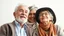 Placeholder: elderly academic men and women living the dream, high definition, clear, detailed, colour photograph