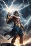 Placeholder: An epic and powerful illustration showcasing Zeus in a battle-ready stance, surrounded by celestial lightning, (epic illustration:1.4), (powerful Zeus:1.5), (celestial lightning backdrop:1.3), (expressive and dynamic stance:1.2), inspired by classical mythology and heroic depictions of Zeus, trending on ArtStation, Intricate, Sharp focus, dynamic lighting, (captivating:1.4), (godly details:1.5), (powerful presence:1.3), Masterful, Exquisite, Artful, Photorealistic, Ultra-detailed, 8K resolution