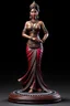 Placeholder: tabletop role-playing miniature of a beautiful women Indonesia. full body. concept art hyperrealism, 4k, realistis