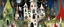 Placeholder: A white vampire bat chateau painted by Wassily Kandinsky