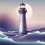 Placeholder: Picture a solitary lighthouse emerging from a sea of soundwaves. The AI challenge is to depict the lighthouse with a blend of futuristic and nostalgic elements, symbolizing the evolution of your music. The soundwaves, with gradients of color, represent different tones and moods in your album.