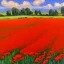 Placeholder: poppy field in the style of augustus john