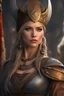 Placeholder: viking woman ((masterpiece)), (beauty:1.3), , UHD, 64K, hyperrealistic, vivid colors, , 8K resolution, throne room background with hieroglyphics, HDR depth, ultra detail, commanding regal aura, real photo