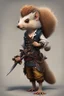 Placeholder: squirrel hedgehog mix humanoid pirate